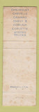 Matchbook Cover - 1967 Chevrolet Lalicker Erick OK
