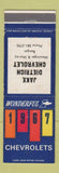 Matchbook Cover - 1967 Chevrolet Jake Dietrich Bangor ME