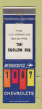 Matchbook Cover - 1967 Chevrolet Rio Grande City TX