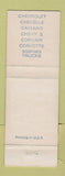 Matchbook Cover - 1967 Chevrolet S&A Flora MS