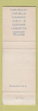 Matchbook Cover - 1967 Chevrolet Prince Princeton NJ