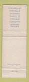 Matchbook Cover - 1967 Chevrolet DJ Martin Triangle VA WEAR
