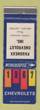Matchbook Cover - 1967 Chevrolet Faucheux Lutcher LA WEAR
