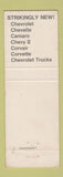 Matchbook Cover - 1968 Chevrolet Reese Mechanicsburg PA WEAR