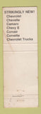 Matchbook Cover - 1968 Chevrolet Jake Dietrich Bangor ME