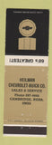 Matchbook Cover - 1968 Chevrolet Heilman Buick Cambridge NE