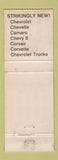 Matchbook Cover - 1968 Chevrolet Adams Delray Beach FL