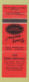 Matchbook Cover - Leo Esso oil gas Montreal QC WEAR RED