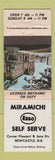 Matchbook Cover - Esso oil gas Miramichi Newcastle NB WEAR