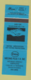 Matchbook Cover - Esso oil gas Mecano Plus Trois Rivieres QC
