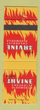 Matchbook Cover - Alex Irvine Chevrolet Oldsmobile