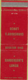 Matchbook Cover - Sanderson's Lunch Kansas City MO