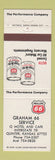 Matchbook Cover - Phillips 66 oil gas Graham Quinter KS