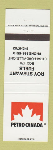 Matchbook Cover - Petro Canada oil gas Straffordville ON