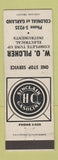 Matchbook Cover - Sinclair oil gas WO Pilcher WEAR