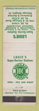 Matchbook Cover - Louie's Sinclair oil gas Chicago Heights IL WEAR