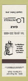 Matchbook Cover - LG Petrole oil gas La Sarre QC