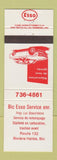 Matchbook Cover - Esso oil gas Bic Service Riviere Haree QC