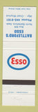 Matchbook Cover - Esso oil gas North Battleford SK