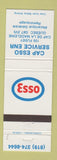 Matchbook Cover - Esso oil gas Cap Service Cap de la Madeleine QC
