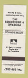 Matchbook Cover - Petro Canada oil gas Propane P Deschenes LA Pocatiere QC