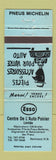 Matchbook Cover - Esso oil gas Centre De L'Auto Poirier Bertrand NB WEAR