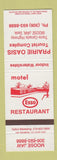 Matchbook Cover - Esso oil gas Motel Restaurant Moose Jaw SK Prairie Oasis