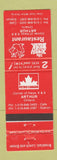 Matchbook Cover - Petro Canada oil gas Hungry Bear Restaurant Arthur ON
