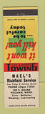 Matchbook Cover - Mael's Richfield oil gas Pullman WA