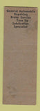 Matchbook Cover - Taylor's Signal oil gas Santa Clara CA