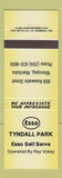 Matchbook Cover - Esso oil gas Tyndall Park Winnipeg MB YELLOW