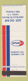Matchbook Cover - Alex Gas Bar Spur oil Laval QC