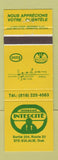 Matchbook Cover - Esso oil gas Restaurant Intercite Ste Eulalie QC