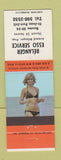 Matchbook Cover - Belanger Esso oil gas St Jean Port Joli QC pinup