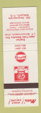 Matchbook Cover - Gulf oil gas Station Jean Yves Beaudry Beauport QC