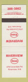 Matchbook Cover - Esso il gas Riverview NB