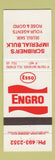 Matchbook Cover - Engro Esso oil gas Scribner's Delisle SK