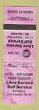 Matchbook Cover - Gulf oil gas Libre Service Riviere Du Loup QC WORN