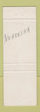 Matchbook Cover - Baker's Skelly oil gas Elm Creek NE WEAR