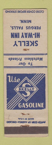 Matchbook Cover - Skelly oil gas Fergus Falls MN WEAR