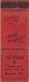 Matchbook Cover - The Baker Stetson Shoes Minneapolis MN