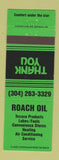 Matchbook Cover - Roach oil gas Texaco