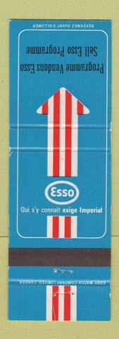 Matchbook Cover - Esso oil gas Programme Vendons Sell Program WEAR #2