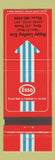Matchbook Cover - Esso oil gas Happy Landing South River ON RED #2