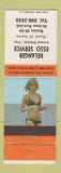 Matchbook Cover - Belanger Esso oil gas St Jean Port Joli QC pinup