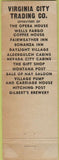 Matchbook Cover - Bale of Hay Saloon Virginia City MT