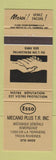 Matchbook Cover - Esso oil gas Mecano Trois Rivieres QC