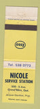 Matchbook Cover - Nicole Esso oil gas Grand Mere QC WEAR