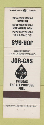 Matchbook Cover - Phillips 66 oil gas St Croix Falls New Richmond Baldwin WI