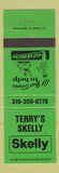 Matchbook Cover - Terry's Skelly oil gas GREEN